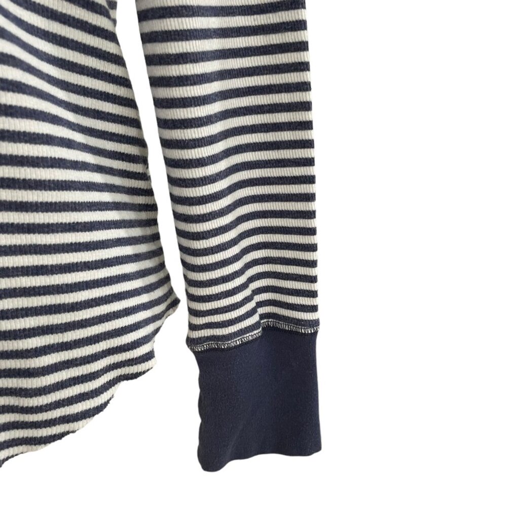 Aerie Women's Striped Long-Sleeve T-Shirt Medium Nautical Casual Comfy Summer - Picture 7 of 11